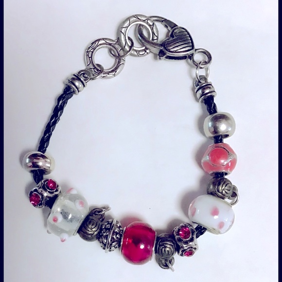 6” Pandora with LampWork Beaded Bracelet - Picture 2 of 4